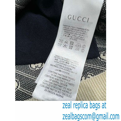 Gucci GG diagonal cotton silk cardigan 2021