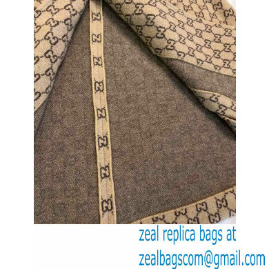 Gucci GG wool cape BEIGE 2021