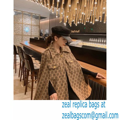 Gucci GG wool cape BEIGE 2021