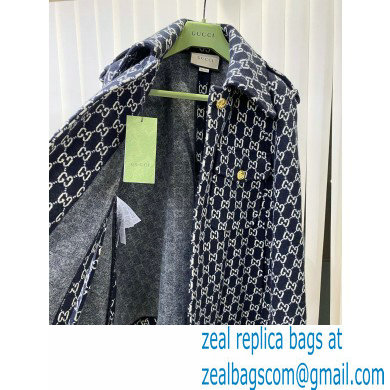 Gucci GG wool cape BLACK 2021