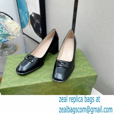 Gucci Heel 6cm Vintage Black G Pumps 2022 - Click Image to Close