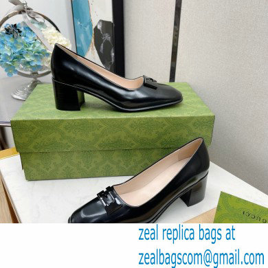 Gucci Heel 6cm Vintage Black G Pumps 2022