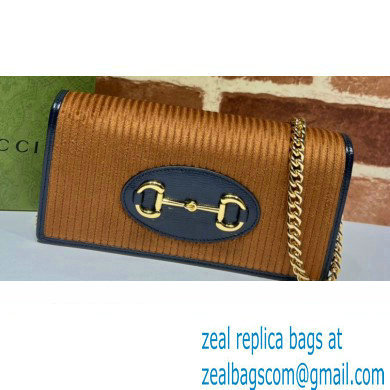 Gucci Horsebit 1955 chain wallet 621892 corduroy Brown 2021 - Click Image to Close