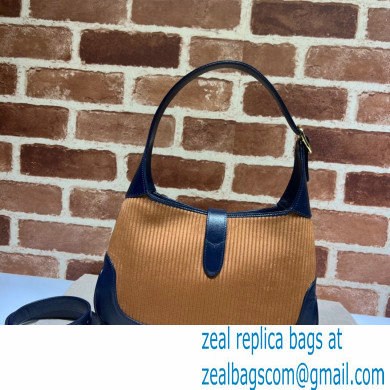 Gucci Jackie 1961 small shoulder bag 636706 corduroy Brown 2021
