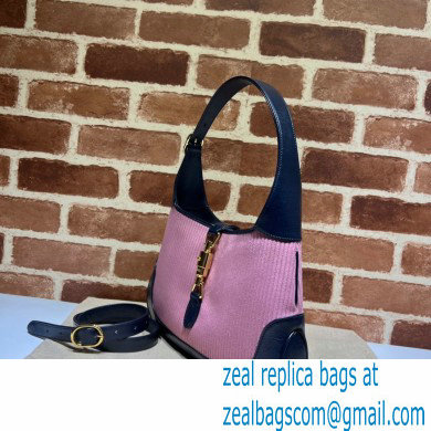 Gucci Jackie 1961 small shoulder bag 636706 corduroy Pink 2021