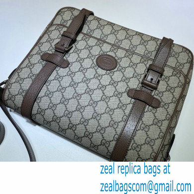 Gucci Messenger bag with Interlocking G 658542 Coffee 2021