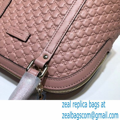 Gucci Mini GG Embossed Leather Dome Crossbody Bag 449654 Pink