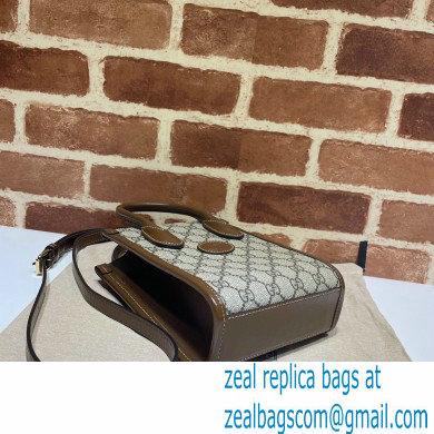 Gucci Mini tote bag with Interlocking G 671623 Coffee 2021 - Click Image to Close