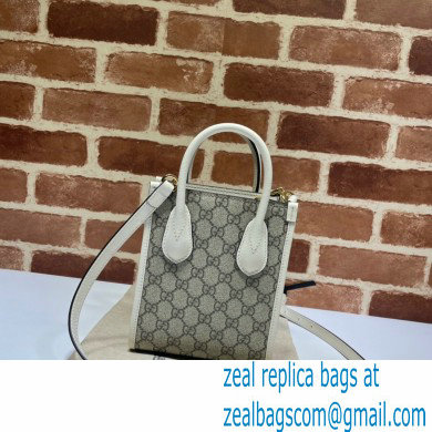 Gucci Mini tote bag with Interlocking G 671623 White 2021