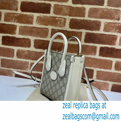 Gucci Mini tote bag with Interlocking G 671623 White 2021 - Click Image to Close