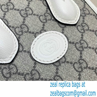 Gucci Mini tote bag with Interlocking G 671623 White 2021 - Click Image to Close