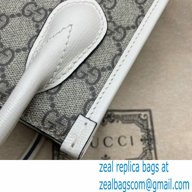 Gucci Mini tote bag with Interlocking G 671623 White 2021