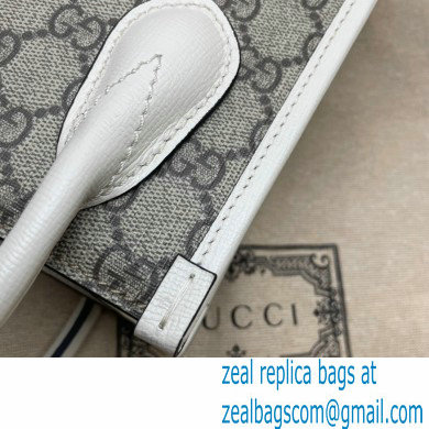 Gucci Mini tote bag with Interlocking G 671623 White 2021 - Click Image to Close