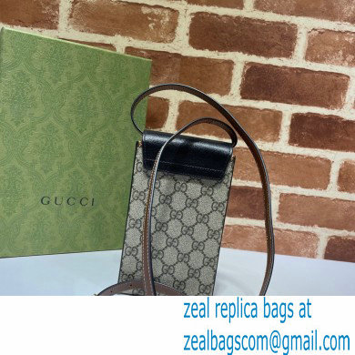 Gucci Padlock Mini Phone Bag 658229 Black 2021