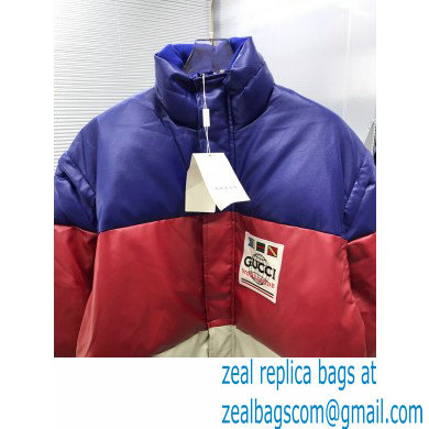 Gucci blue/red/white down jacket 2021