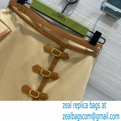 Gucci cashmere skirt camel 2021