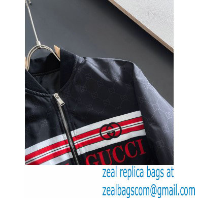 Gucci gg jacquard nylon cotton jacket black 2021 - Click Image to Close