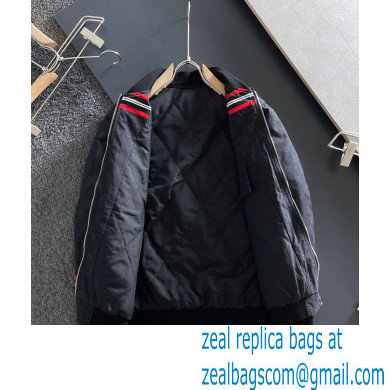 Gucci gg jacquard nylon cotton jacket black 2021
