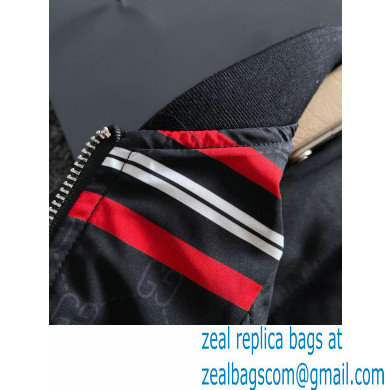 Gucci gg jacquard nylon cotton jacket black 2021