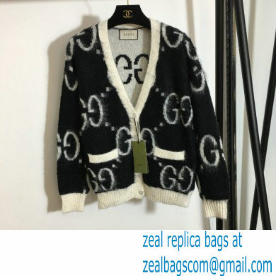 Gucci gg mohair cardigan black 2021 - Click Image to Close