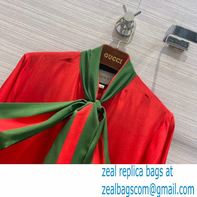 Gucci music is mine silk shirt red 2021