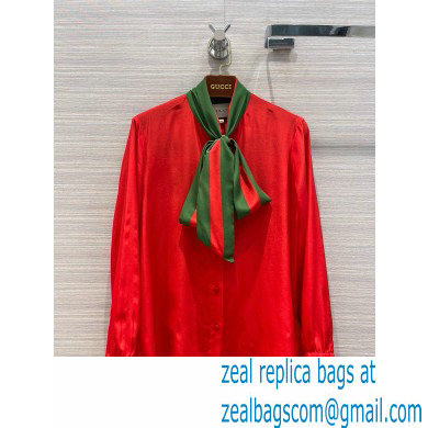 Gucci music is mine silk shirt red 2021