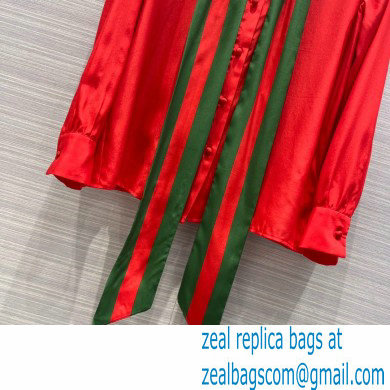 Gucci music is mine silk shirt red 2021 - Click Image to Close