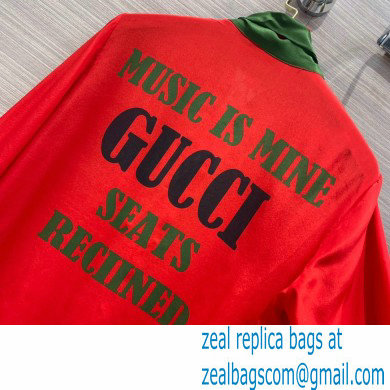 Gucci music is mine silk shirt red 2021