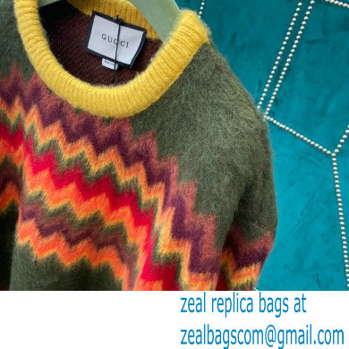 Gucci x north face wave mohair sweater 2021