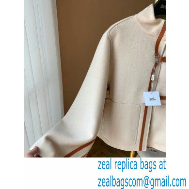 HERMES WHITE CASHMERE CAPE 2021