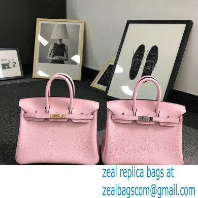 Hermes Birkin 30/35 Bag In Original togo Leather With Gold/Silver Hardware light pink