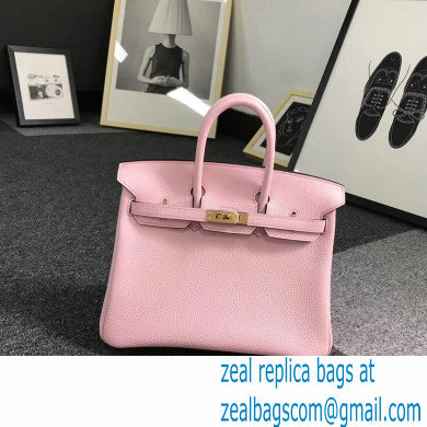 Hermes Birkin 30/35 Bag In Original togo Leather With Gold/Silver Hardware light pink