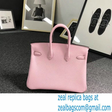 Hermes Birkin 30/35 Bag In Original togo Leather With Gold/Silver Hardware light pink - Click Image to Close