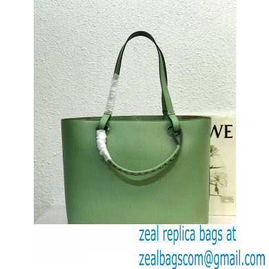 Loewe Anagram Tote Bag in Classic Calfskin Light Green
