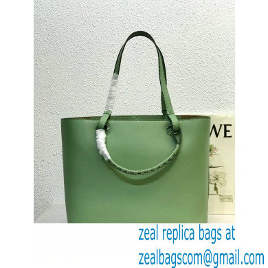 Loewe Anagram Tote Bag in Classic Calfskin Light Green - Click Image to Close