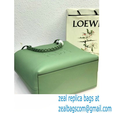 Loewe Anagram Tote Bag in Classic Calfskin Light Green - Click Image to Close