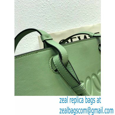 Loewe Anagram Tote Bag in Classic Calfskin Light Green - Click Image to Close