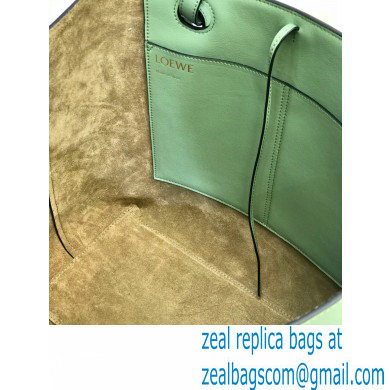 Loewe Anagram Tote Bag in Classic Calfskin Light Green - Click Image to Close