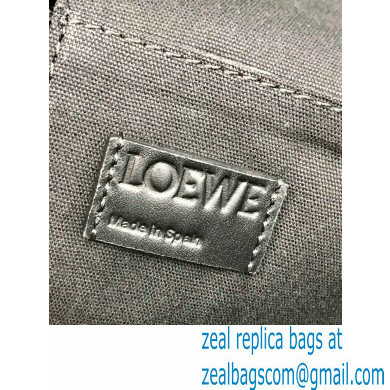 Loewe Buckle Tote Bag in Anagram Jacquard and Calfskin Black - Click Image to Close