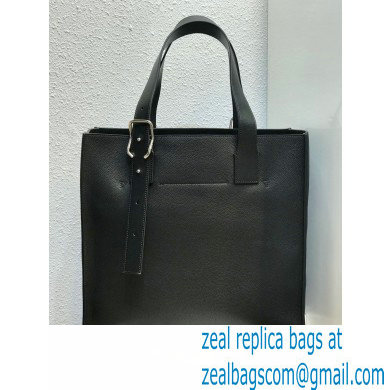 Loewe Buckle Tote Bag in Soft Grained Calfskin Black