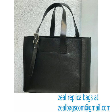 Loewe Buckle Tote Bag in Soft Grained Calfskin Black