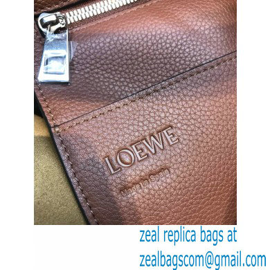 Loewe Buckle Tote Bag in Soft Grained Calfskin Brown - Click Image to Close