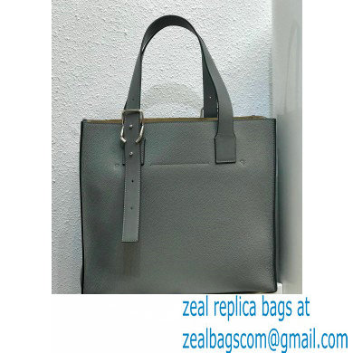 Loewe Buckle Tote Bag in Soft Grained Calfskin Gray