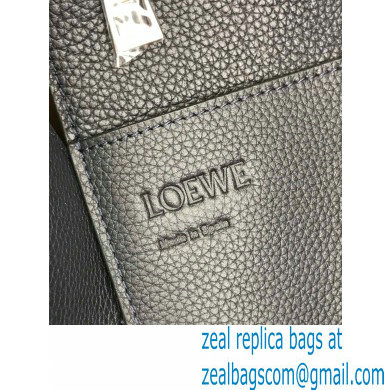 Loewe Buckle Tote Bag in Soft Grained Calfskin Navy Blue