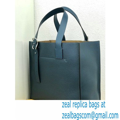 Loewe Buckle Tote Bag in Soft Grained Calfskin Ocean Blue - Click Image to Close