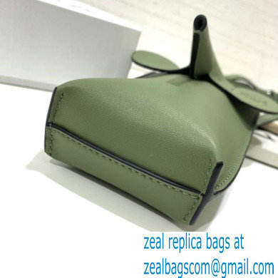 Loewe Elephant Pocket Bag in Classic Calfskin Green