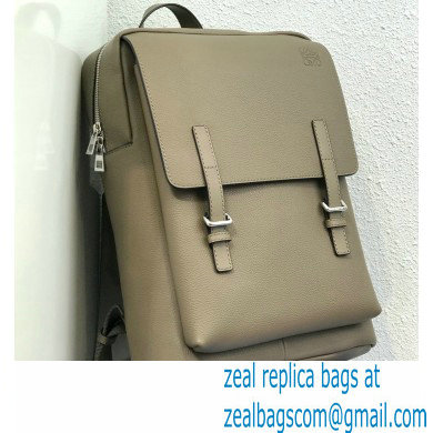 Loewe Military Backpack Bag in Soft Grained Calfskin Beige - Click Image to Close