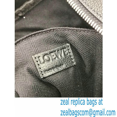 Loewe Military Backpack Bag in Soft Grained Calfskin Black