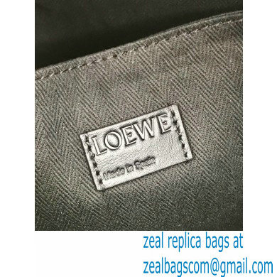 Loewe Military Backpack Bag in Soft Grained Calfskin Dark Green - Click Image to Close