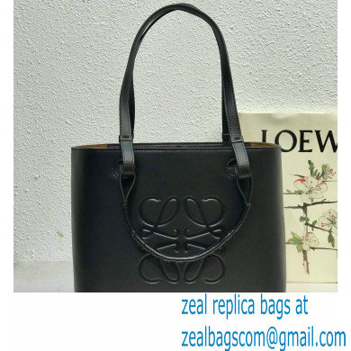 Loewe Small Anagram Tote Bag in Classic Calfskin Black - Click Image to Close